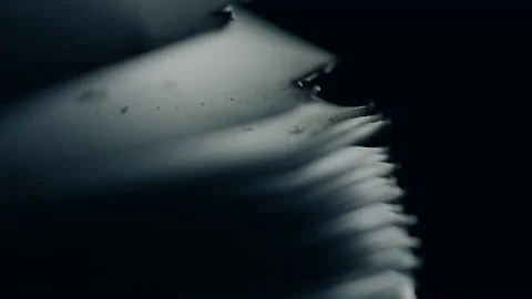 Light Falling On Burned Pages Of Book Stock Footage 208795043
