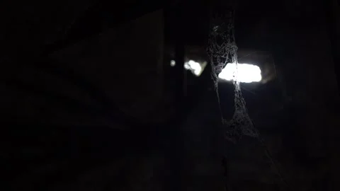 Light falling through the window of an old underground ancient building Stock-Footage 329393050