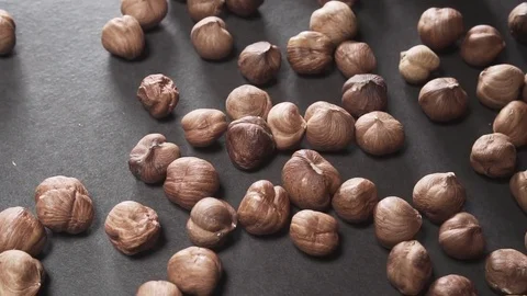 Light falls on the nuts Stock Footage 84778673