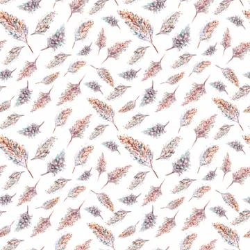 Light Feather pattern Illustrazione stock