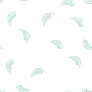 Light feather soft fluffy glyph seamless pattern Stock Illustration