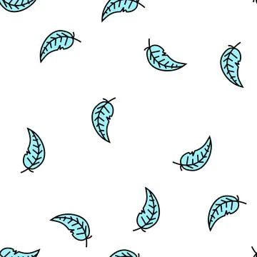 Light feather soft fluffy vector seamless pattern Stock Illustration