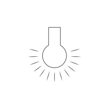 Light from filming icon. Elements of photo and video icon. Premium quality Stock Illustration