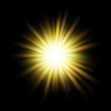 Light Filter Effect, Sparkling Light Reflection Image Stock Illustration