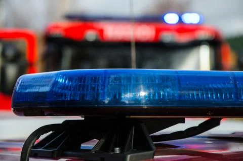 Light of fire engines Stock Photos