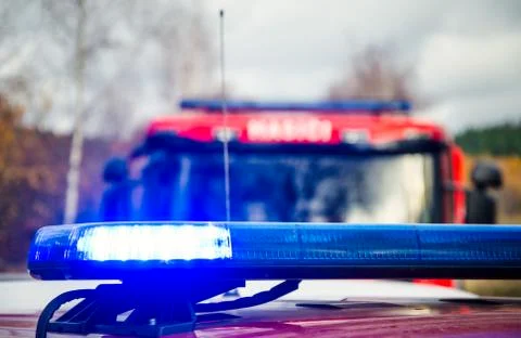 Light of fire engines Stock Photos