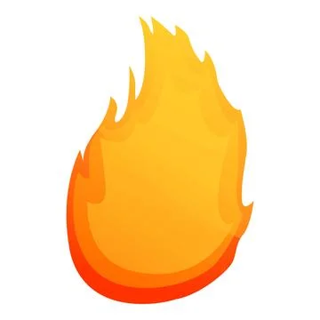 Light fire flame icon, cartoon style Stock Illustration
