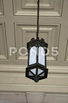 Light Fixture at Georgia State Capitol Entrance Stock Photos