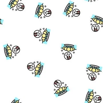 Light fixture repair vector seamless pattern Stock Illustration