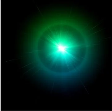 Light flare blue effect. Vector. Vector Stock Illustration