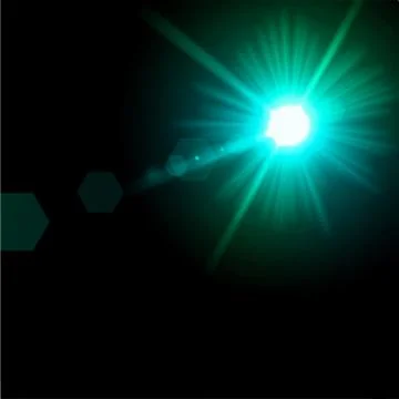 Light flare blue effect. Vector Illustrazione stock