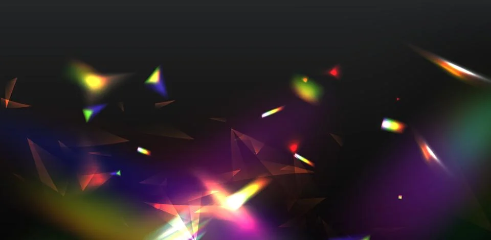Light flare effect overlay on black background Stock Illustration