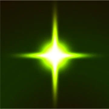 Light flare green effect. Vector Stock Illustration