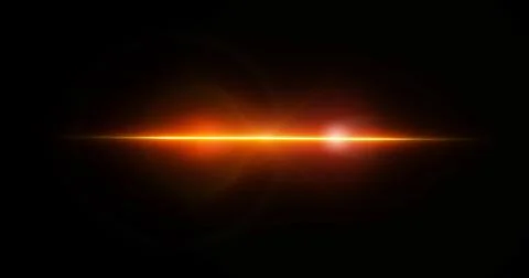 Light flare moving overlay asset in black. Long arm shining lens flare ligh.. Stock Illustration