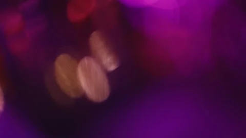 Light flare overlay neon bokeh glow purple flecks Stock Footage 214024945