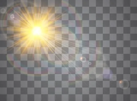 Light flare special effect Illustrazione stock