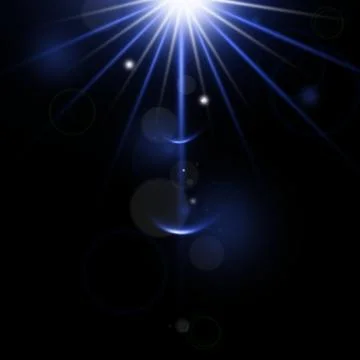 Light flare special effect. Illustration. Stock Illustration
