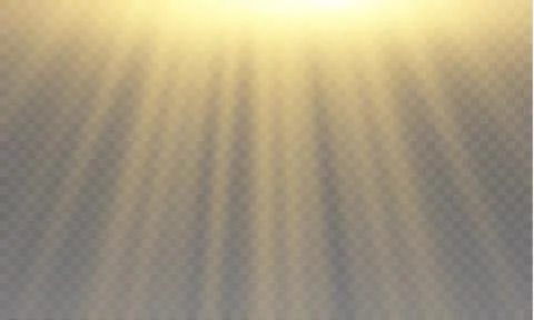 Light flare special effect with rays of light and magic sparkles Stock Illustration