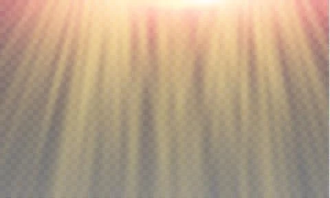 Light flare special effect with rays of light and magic sparkles Stock Illustration