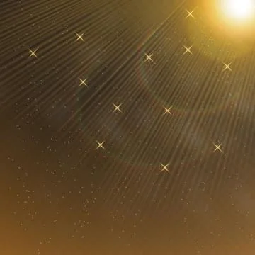 Light flare special effect with rays of light. Stock Illustration