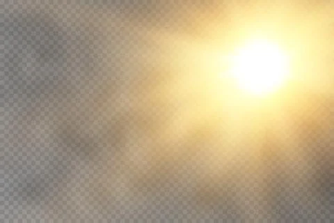 Light flare special effect with rays of light. Stock Illustration