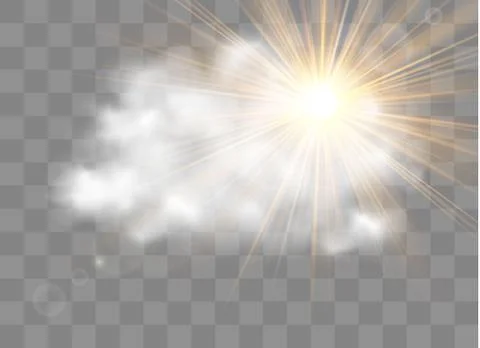 Light flare special effect with rays of light and magic sparkles. Stock Illustration