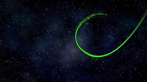 Light Flares in the Night Sky Stock Footage 313696768