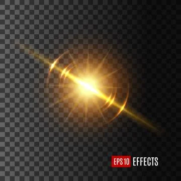 Light flash or sunshine effect vector icon イラスト素材
