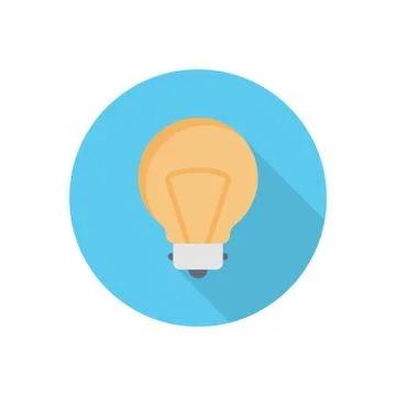 Light flat color icon Stock Illustration