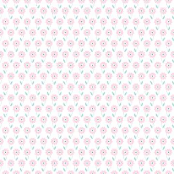 Light floral romantic vector pattern (tiling) Stock Illustration