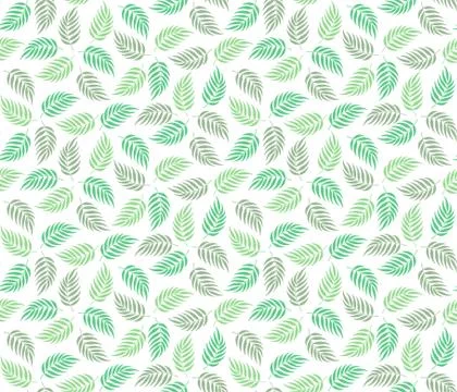 Light Floral Vector Background. Tropical Palm Leaf Seamless Pattern. Illustrazione stock