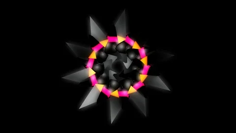 Light flower spinner Stock-Footage 98272697