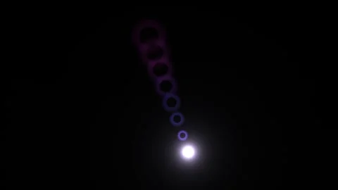 Light forms in dark space create a visual effect with Stock Footage 338277375
