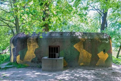 Light fortifications from the Second World War in the Moravian borderland 写真素材
