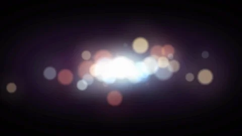 Light FX2223: Bokeh light discs pulse and shine. Stock Footage 107228513