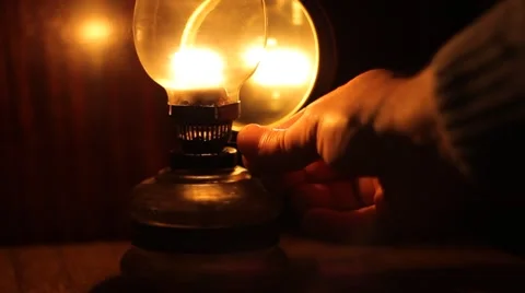 Light Up the Gas Lamp Stock-Footage 46116269