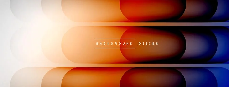 Light geometric abstract background with lines, circles Stock Illustration