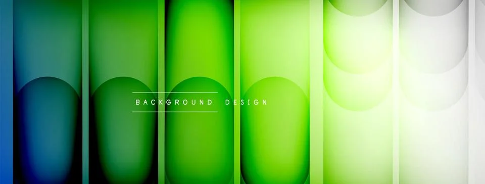 Light geometric abstract background with lines, circles Stock Illustration