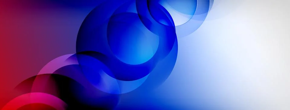 Light geometric abstract background with lines, circles Stock Illustration