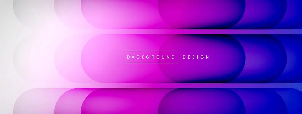Light geometric abstract background with lines, circles Stock Illustration