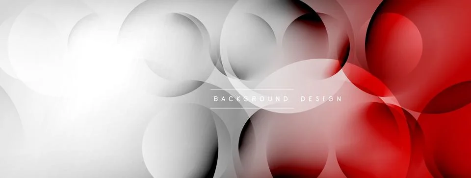 Light geometric abstract background with lines, circles Stock Illustration