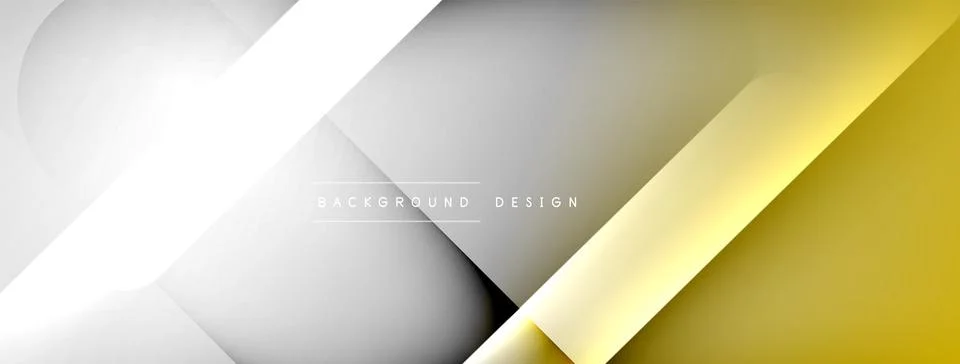 Light geometric abstract background with lines, circles Stock Illustration