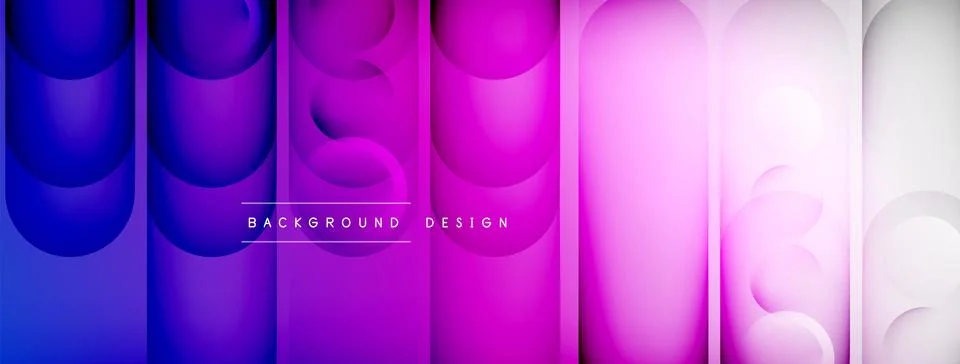 Light geometric abstract background with lines, circles Stock Illustration