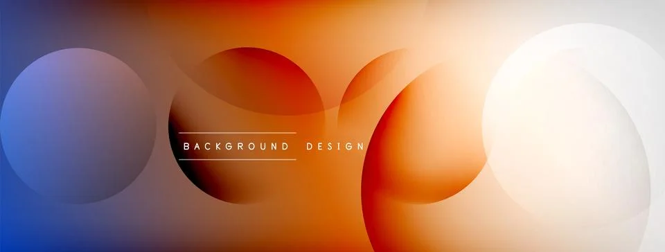 Light geometric abstract background with lines, circles Stock-Illustration