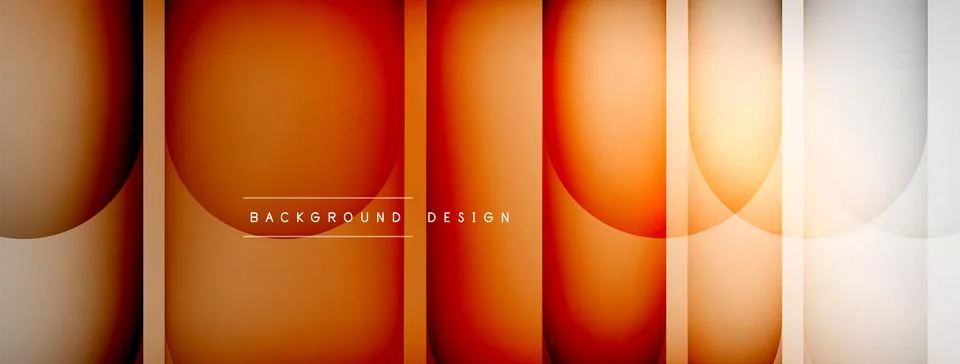 Light geometric abstract background with lines, circles Stock Illustration