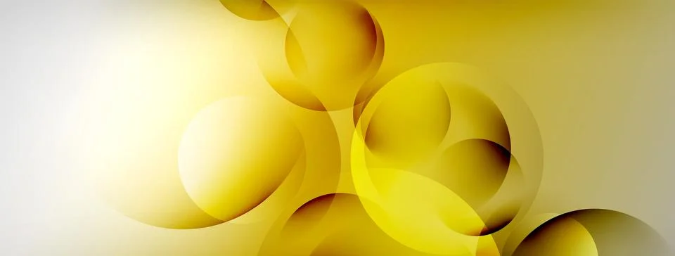 Light geometric abstract background with lines, circles Stock Illustration
