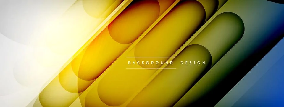 Light geometric abstract background with lines, circles Stock-Illustration