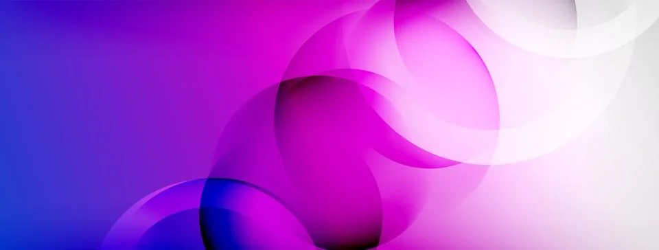 Light geometric abstract background with lines, circles Stock Illustration