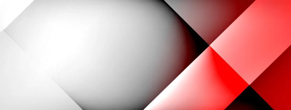 Light geometric abstract background with lines, circles Stock Illustration