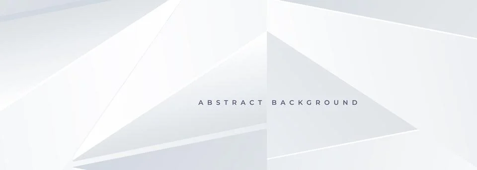 Light geometric background. Elegant white polygon design. Minimalist abstract Stock Illustration